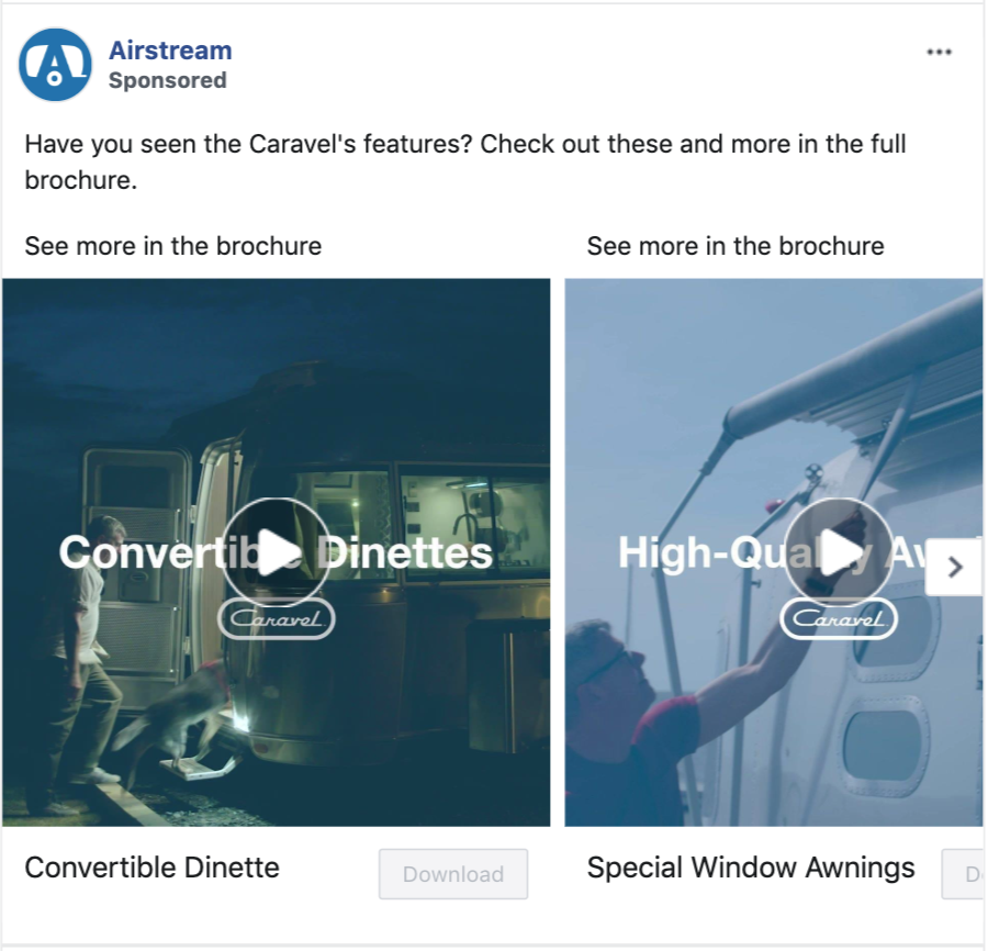 Airstream Facebook Lead Ad
