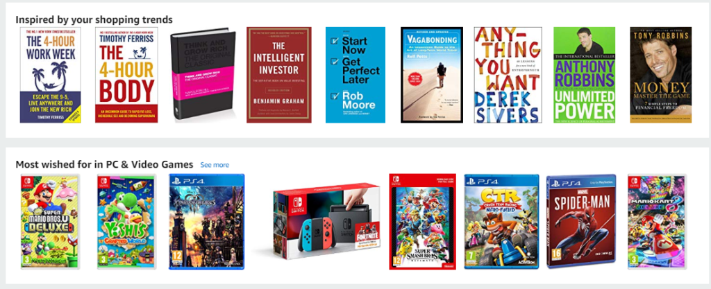 Amazon Homepage