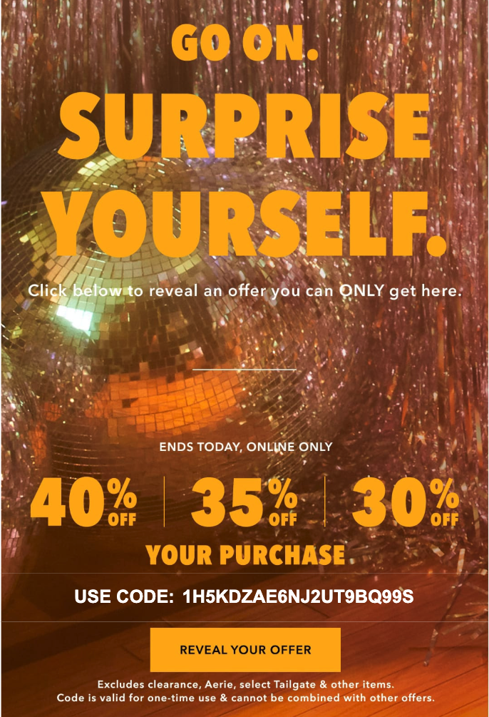 American Eagle Mystery Offer