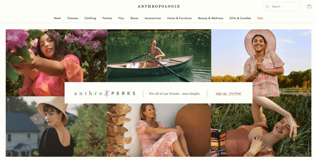 AnthroPerks Landing Page