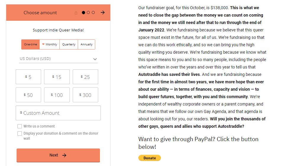 Autostraddle Donation Form Copy