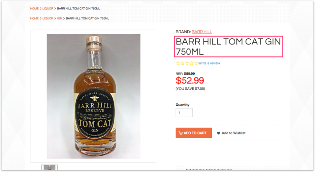 Bar Hill Tom Cat Gin