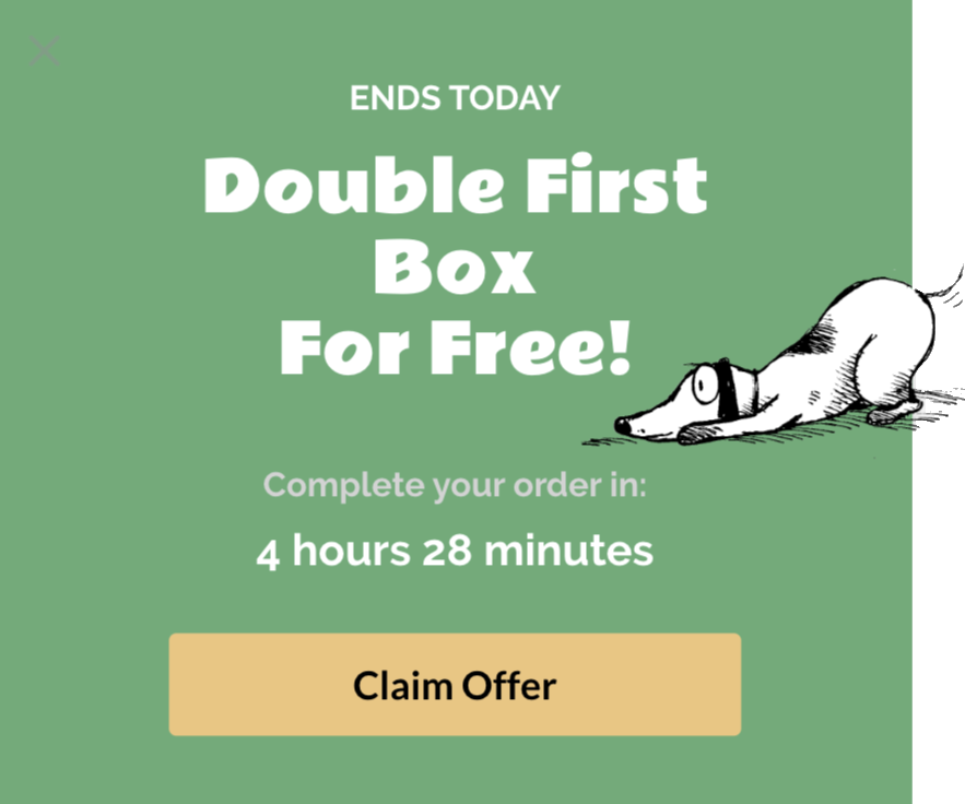 BarkBox Popup Example