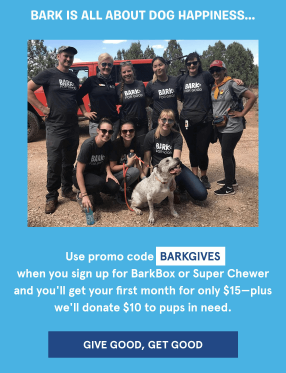 BarkBox Social Responsibility Email