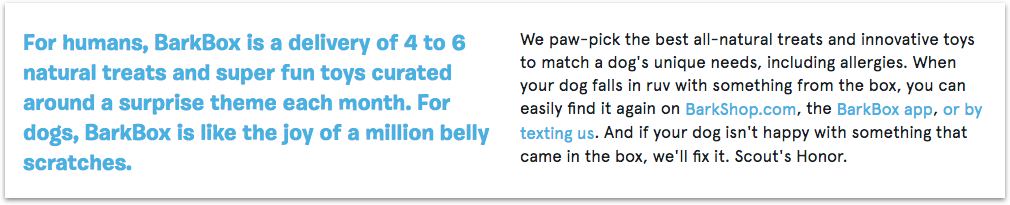 Barkbox About Page
