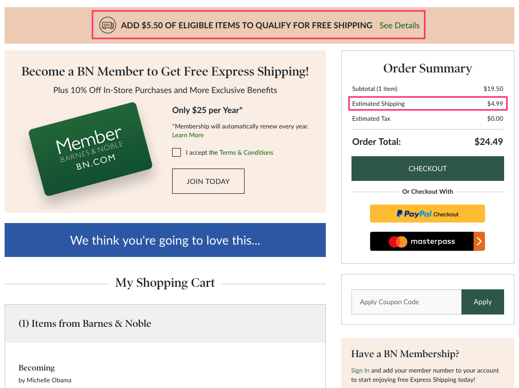 Barnes _ Nobles Upsell