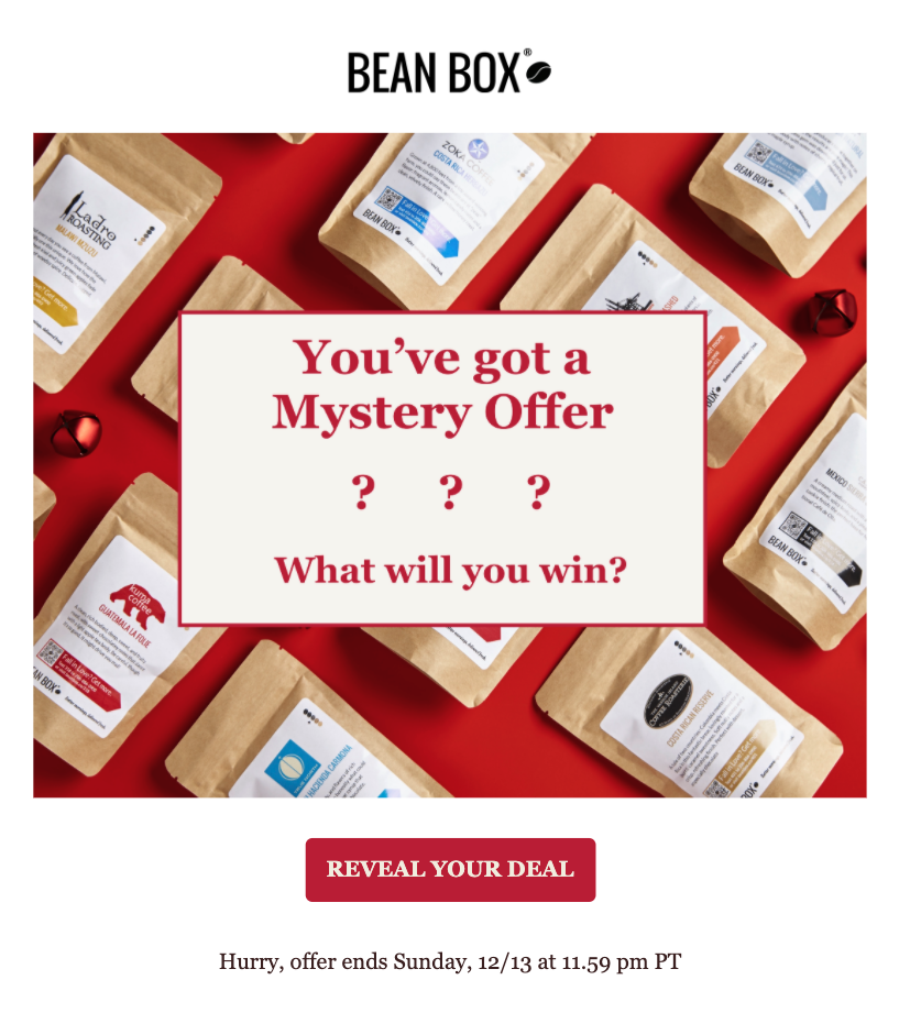 Bean Box Holiday Marketing