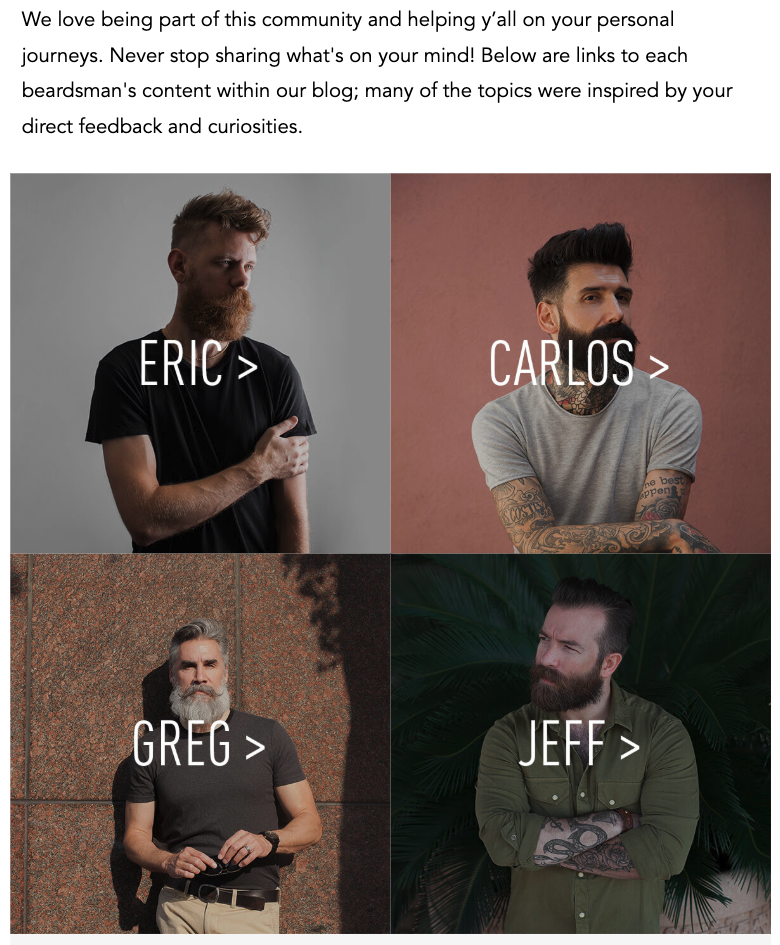 Beardbrand Engagement Email 2