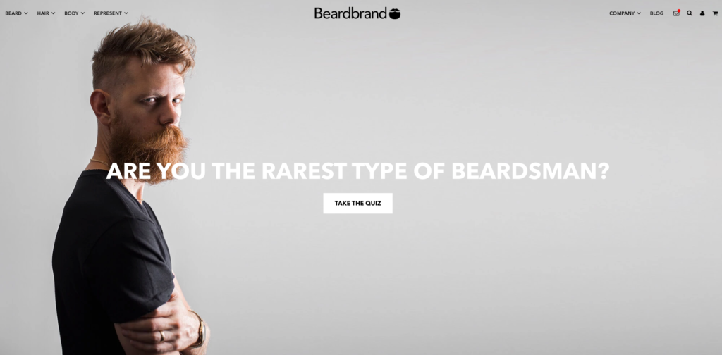 Beardbrand Homepage