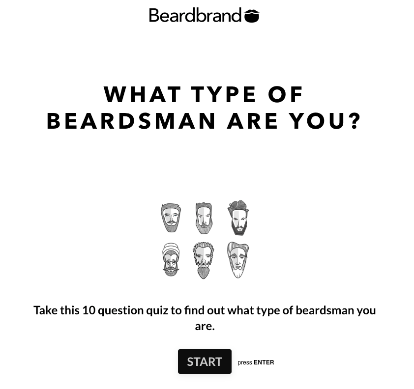 Beardbrand Lead Generation Quiz