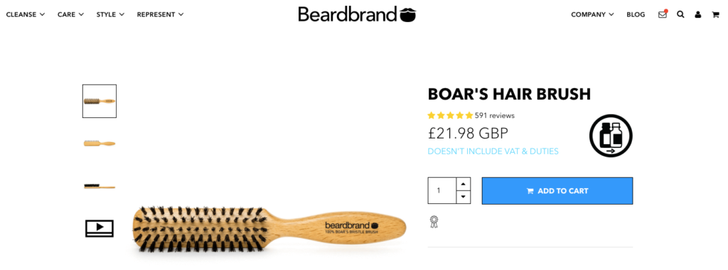 Beardbrand Product Page