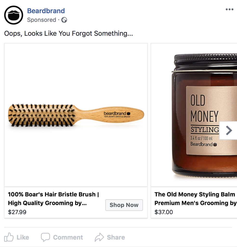 Beardbrand Retargeting Ad