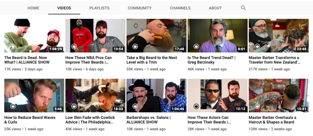 Beardbrand YouTube