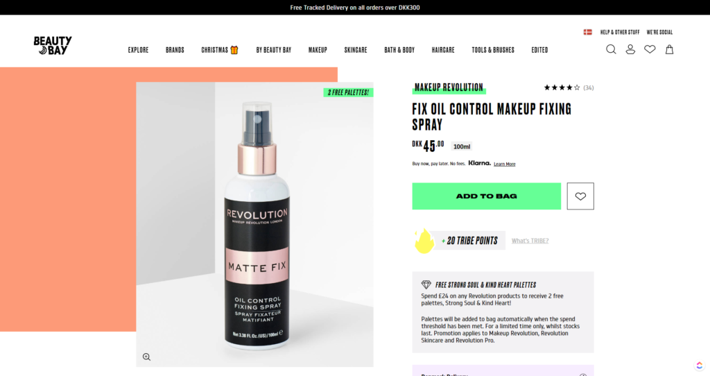 Beauty Bay Product Page