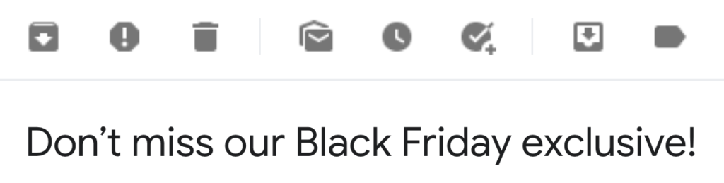 Bellroy Email Subject Line