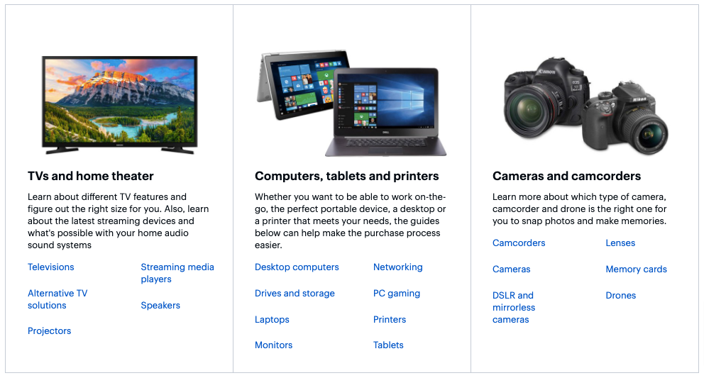 Best Buy Buyer_s Guide for Product Categories