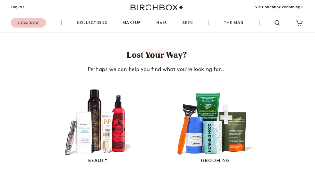 Birchbox Categories