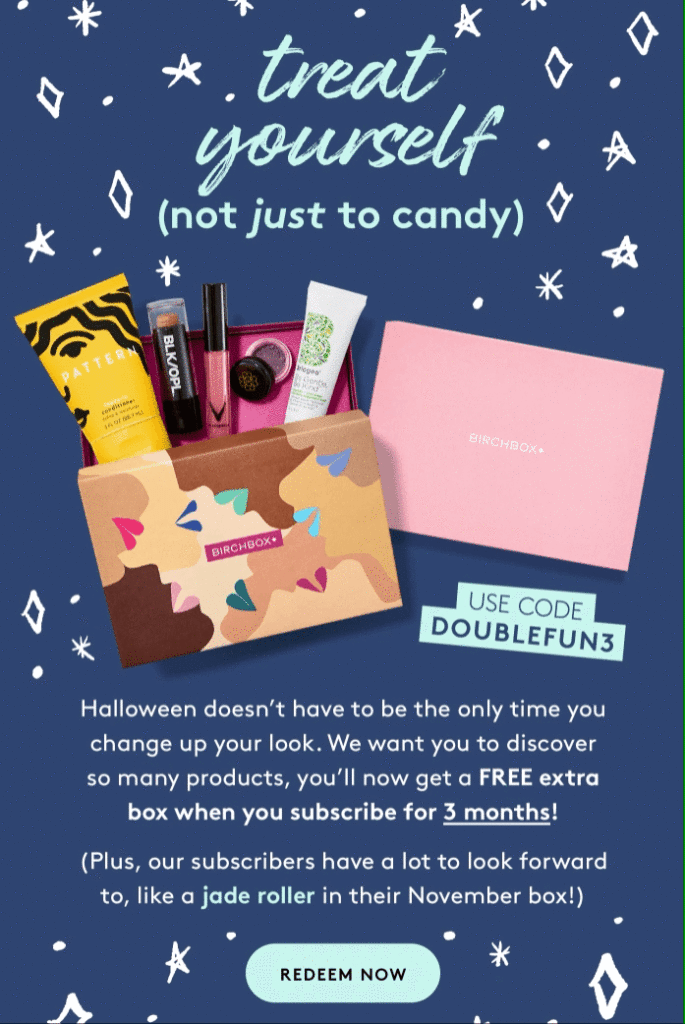 Birchbox Halloween Email