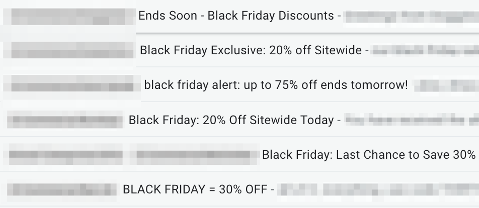 Black Friday Inbox