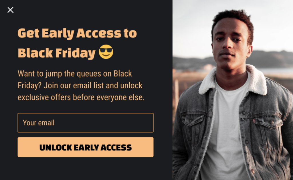 Black Friday Popup Example