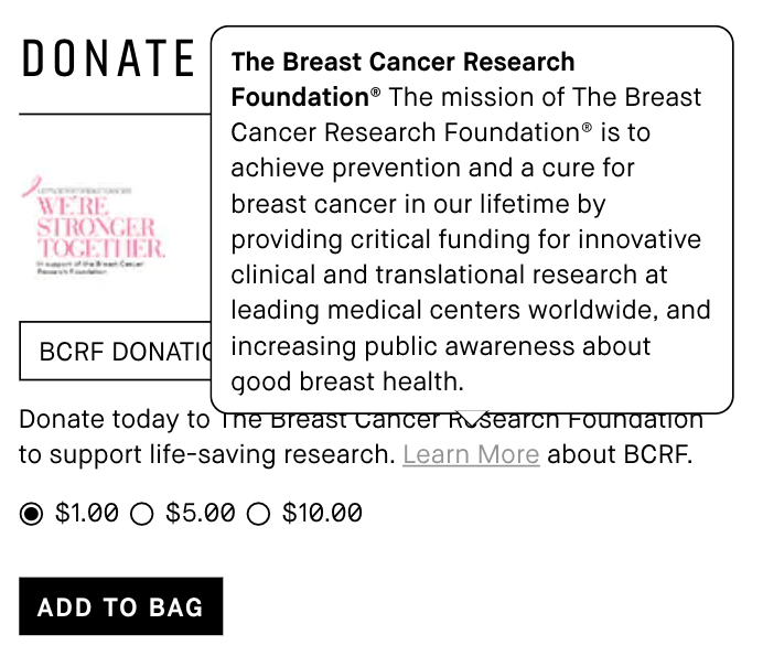 Bobbi Brown Donate at Checkout