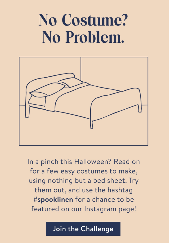 Brooklinen Halloween Email