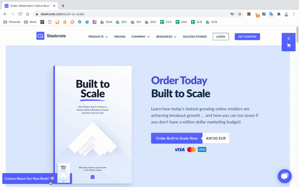 Built to Scale Popup Example