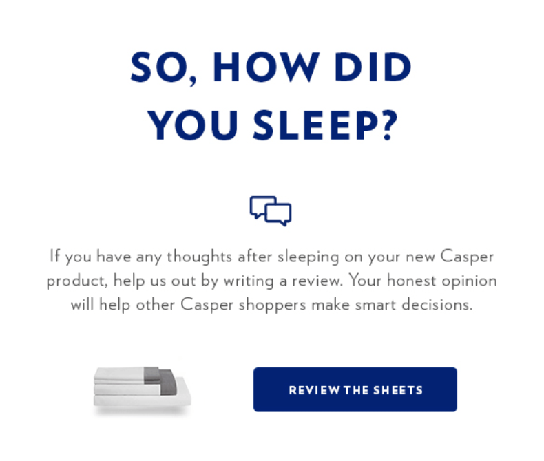 Casper Review Email