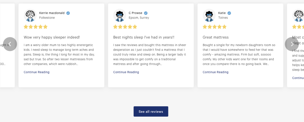 Casper Reviews Page
