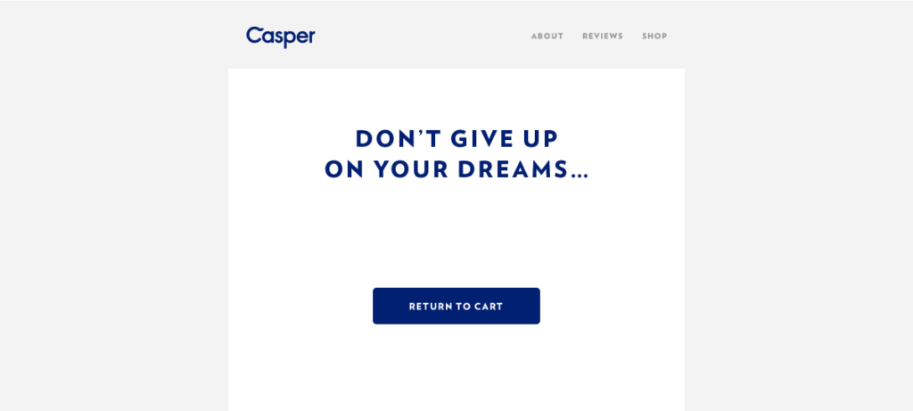 Casper_s Cart Recovery Email