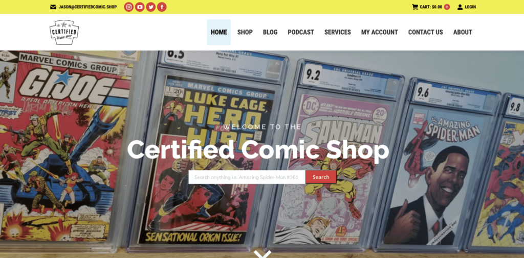 Certified Comic Shop Homepage