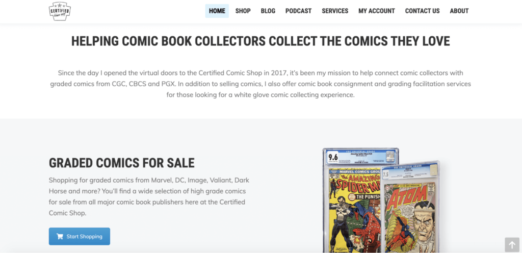 Certified Comic Shop Value Proposition