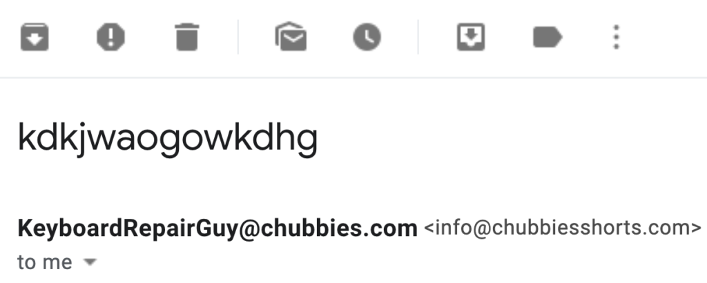 Chubbies Black Friday Subject Line