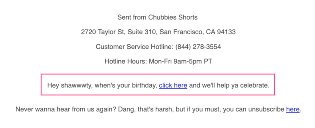 Chubbies Email Footer