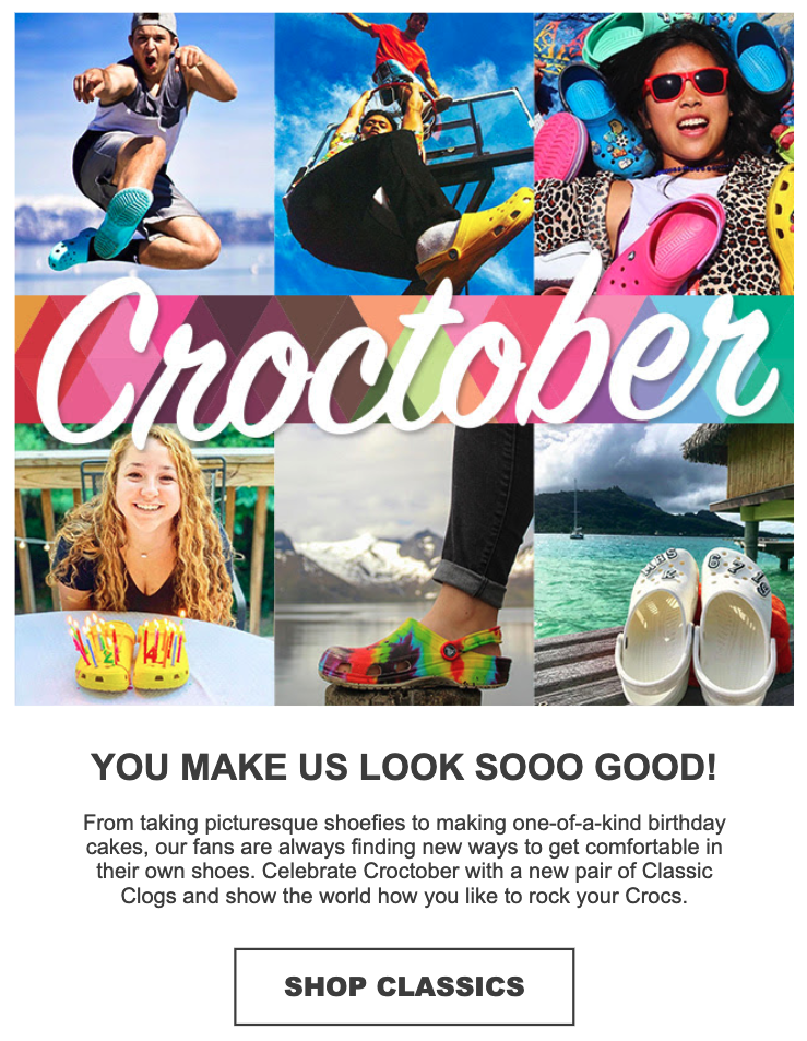 Crocs Promotional Email