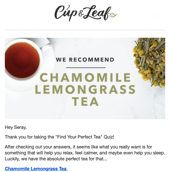 Cup _ Leaf Personalized Recommendation in Email Newsletter