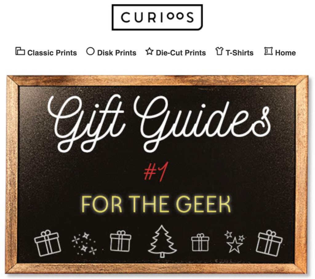 Curioos Gift Guide Series Email