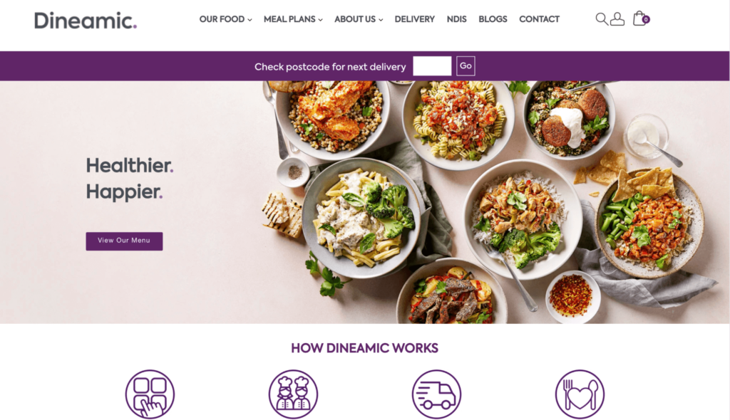 Dineamic Homepage