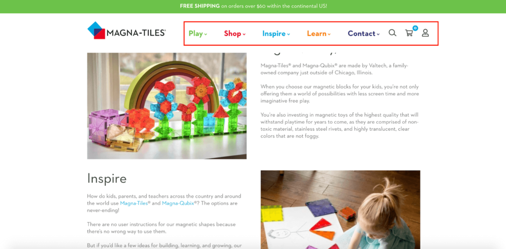 Manga-Tiles Homepage Example 9