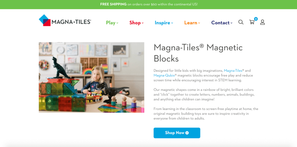 Manga-Tiles Homepage Example 5