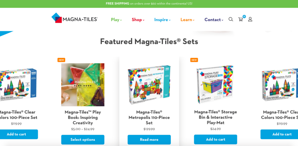 Manga-Tiles Homepage Example 3