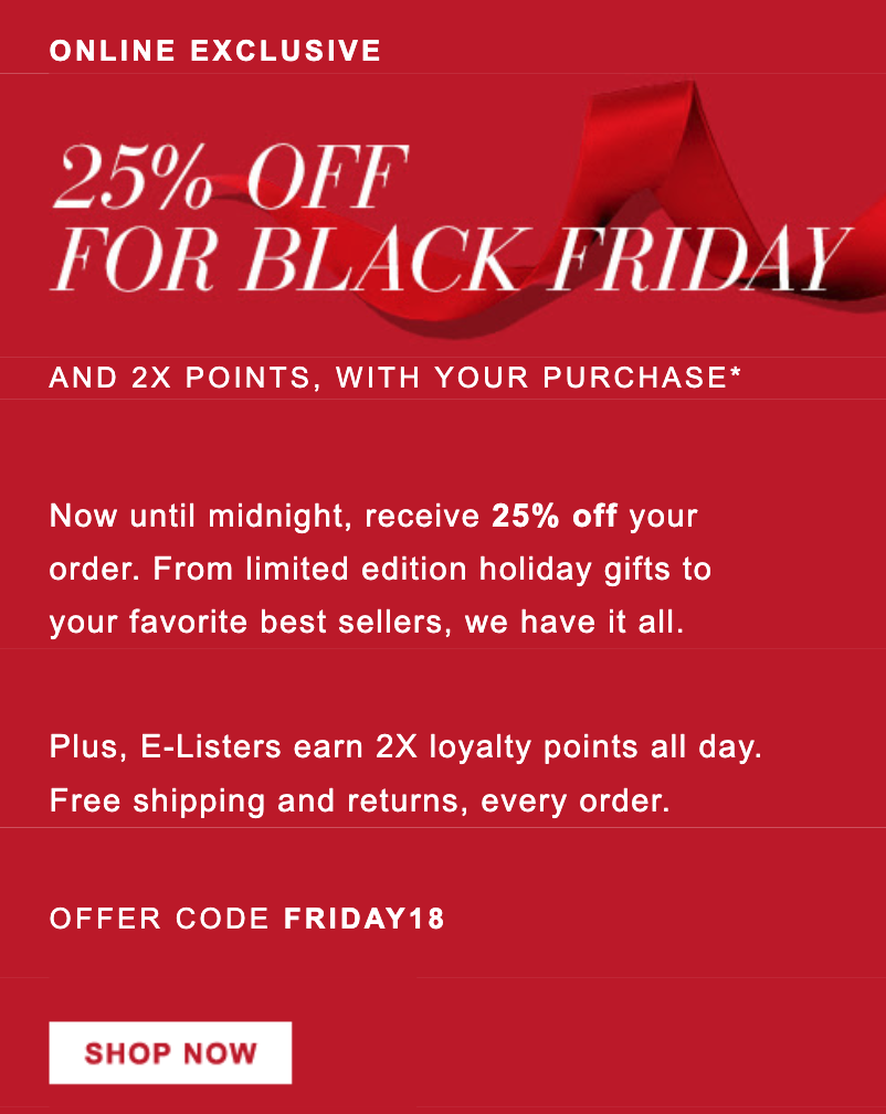 Estee Lauder Black Friday Exclusive