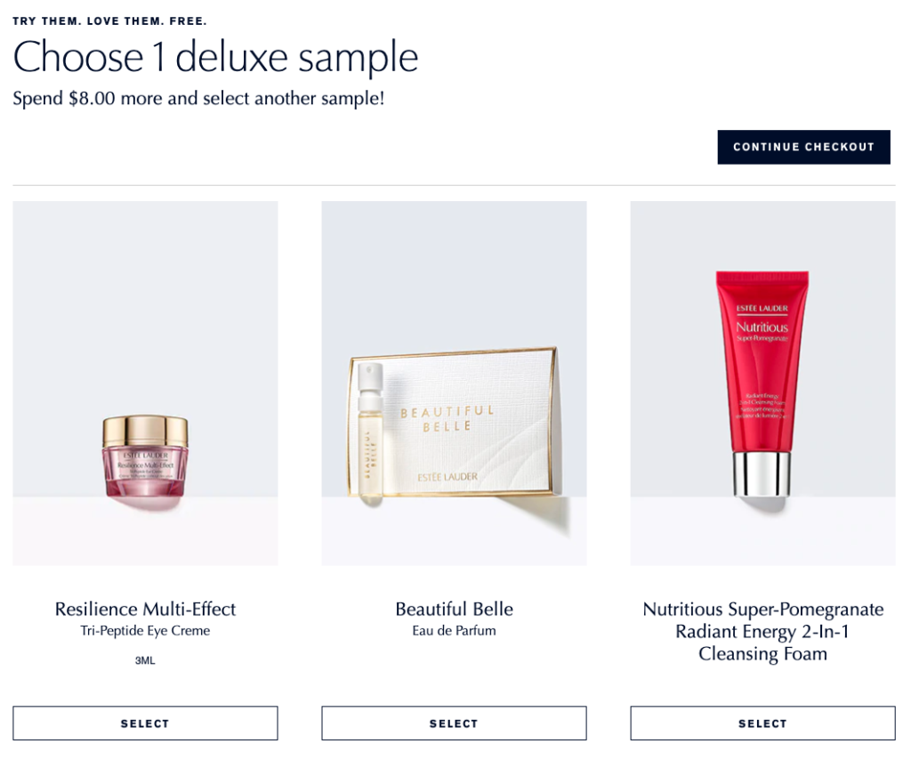 Estee Lauder Checkout Free Sample