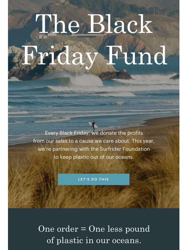 Cotton Bureau Black Friday Subject Line