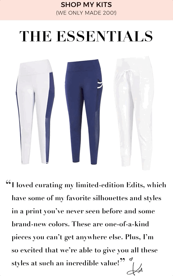 Fabletics Scarcity Email