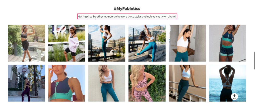 Fabletics Social Proof