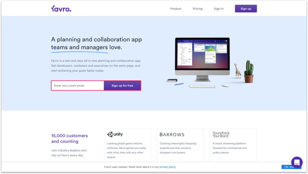 Favor Homepage