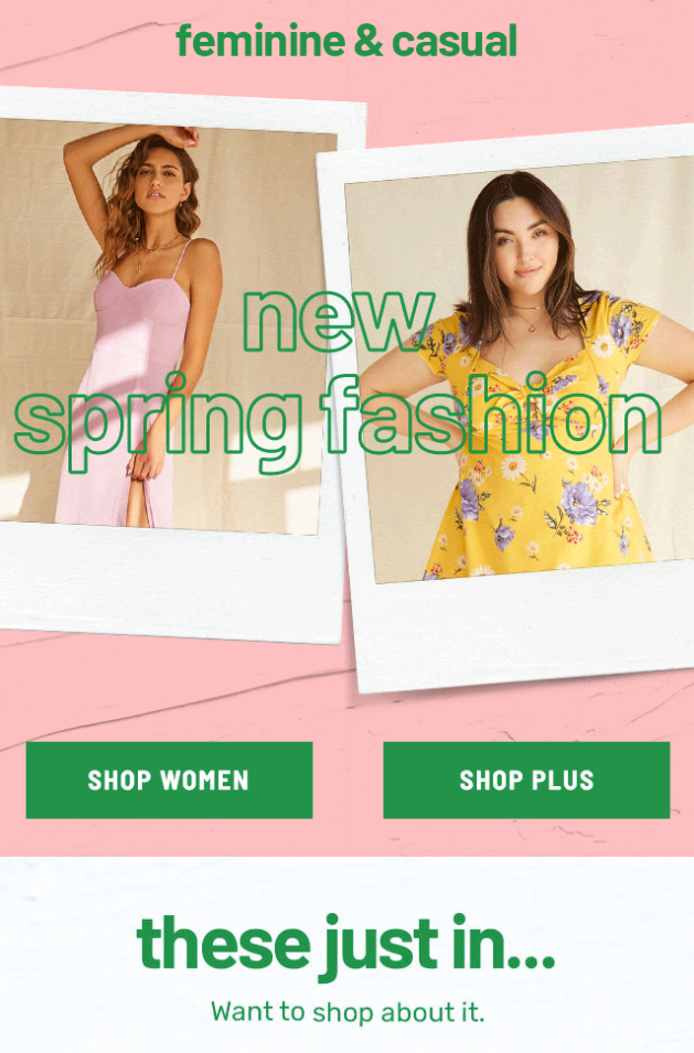 Forever 21 Spring Subject Line 2