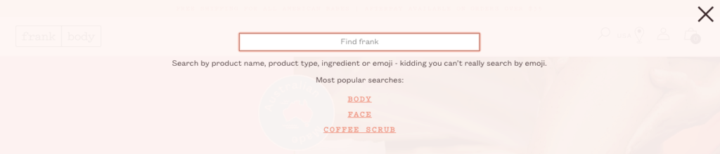 Frank Body Homepage 2