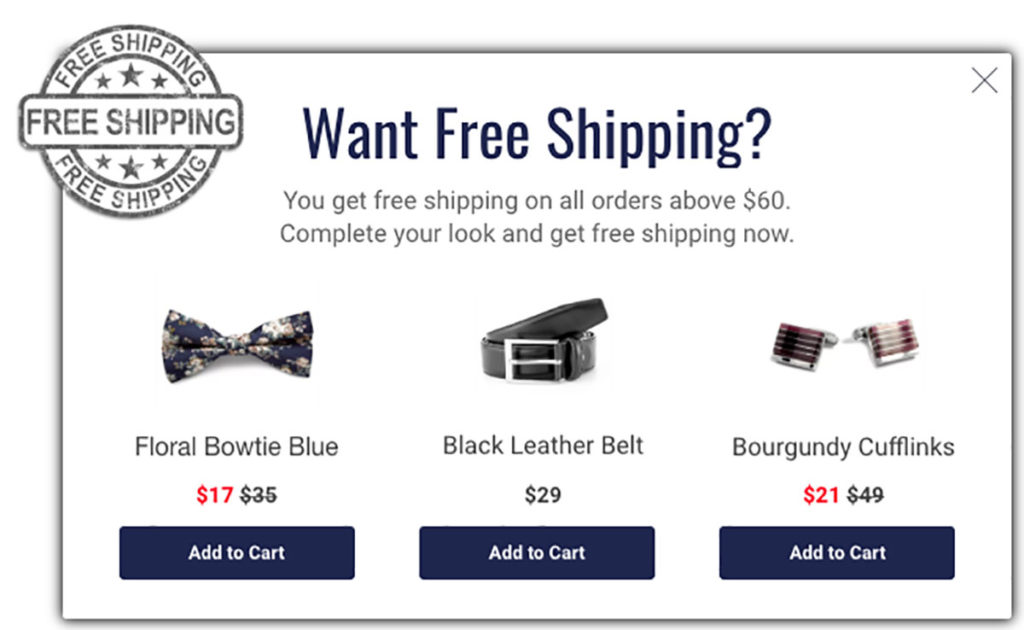 Free Shipping Exit-Intent